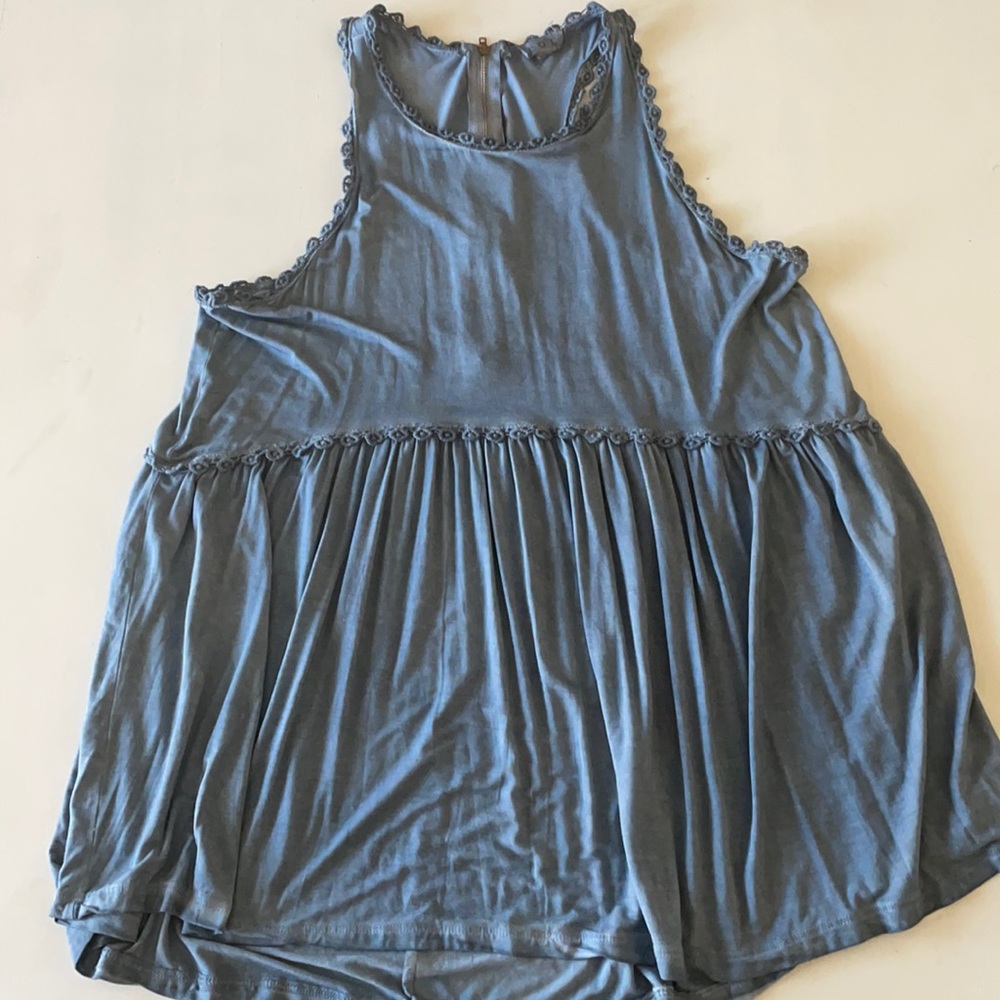 Pol tank top. Blue. Size L.